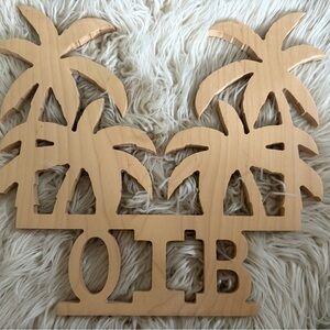 Custom Ocean Isle Beach OIB Wall Hanging Sign Sitter Decor Coastal Wooden NEW